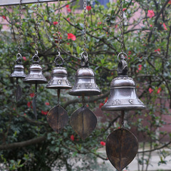 尼泊爾手工小鈴鐺銅鈴陽台屋檐民宿酒店軟裝門飾復古風鈴批發