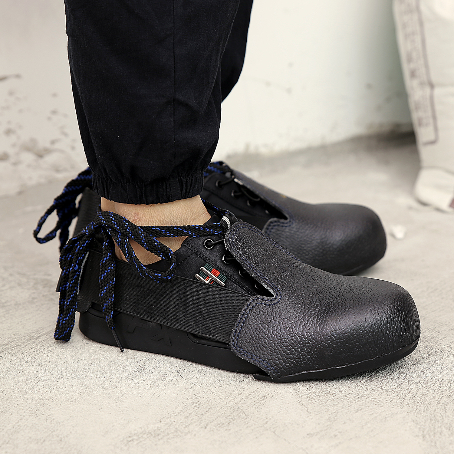 真皮达标防砸鞋套访客 防砸鞋头 劳保鞋钢包头鞋套 安全鞋头