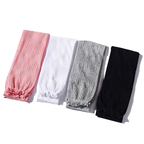 Japanese thin cotton summer air-conditioned room warm leggings non-slip stockings set high knee-high outdoor sun protection pile socks