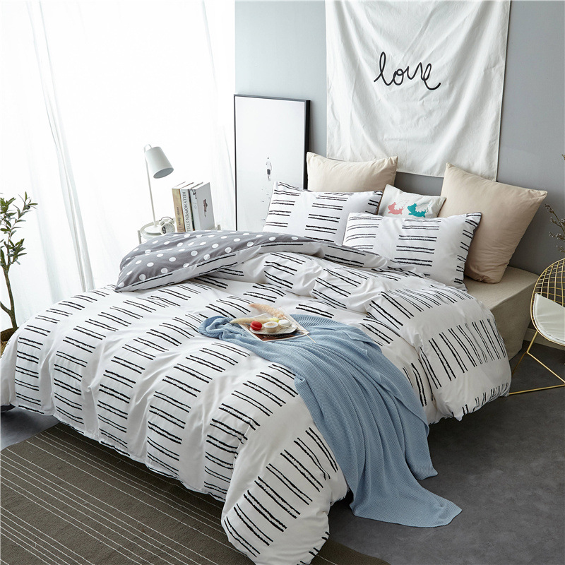 Nordic Style Bedding Set Simple Fashion Duvet Cover Set With