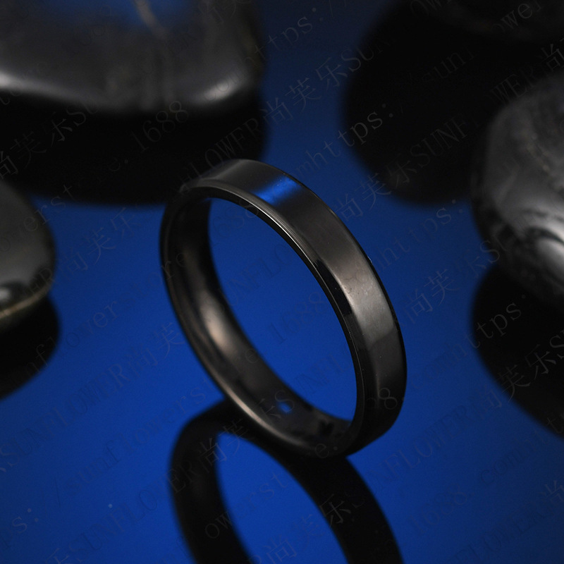 Simple Style Geometric Stainless Steel Plating Rings 1 Piece