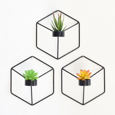 北欧风格现代简约创意墙面上挂饰壁饰装饰烛台背景墙个性工艺品|ru