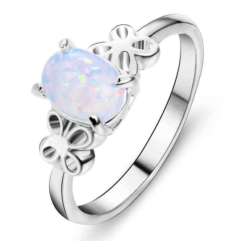Fashion Bow Knot Alloy Plating Opal Women's Rings display picture 1