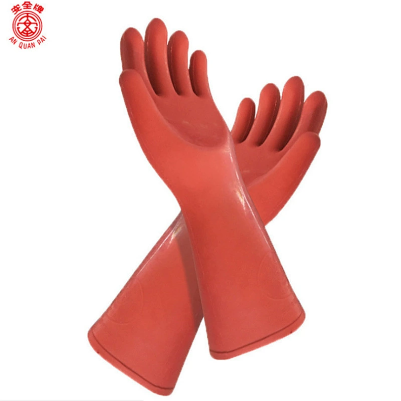 Double An 12KV изолированные перчатки для защиты труда и защиты 12 вольт высоковольтный электрик специальные резиновые перчатки для защиты безопасности