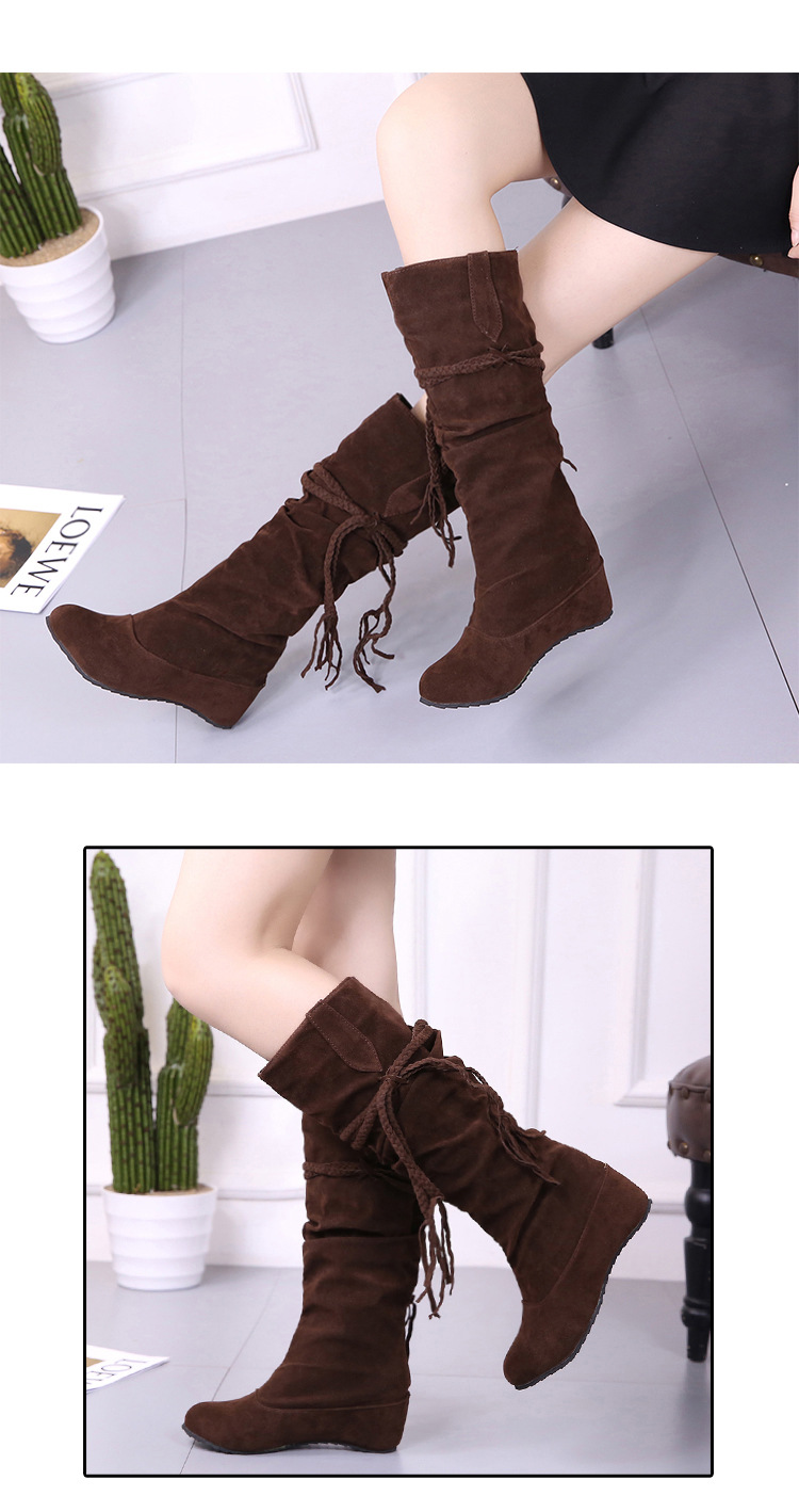 Bottes femme en Daim - Ref 3354693 Image 34