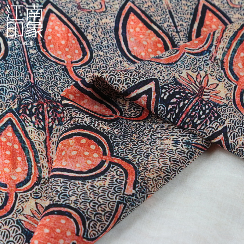 Silk one-sided genuine design cloth, 2019