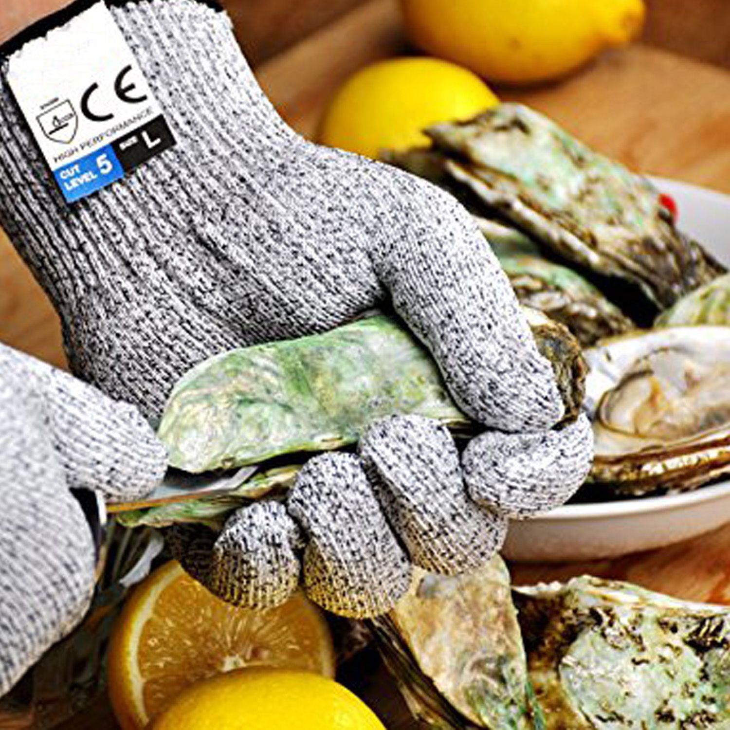 3~5级防割手套 耐磨抗切割 无尘车间野外防护刀具厂家生产 HPPE