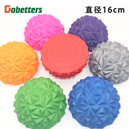 Fascia foot massage hemisphere balance training ball fitness yoga ball massage ball inflatable diamond pattern durian ball