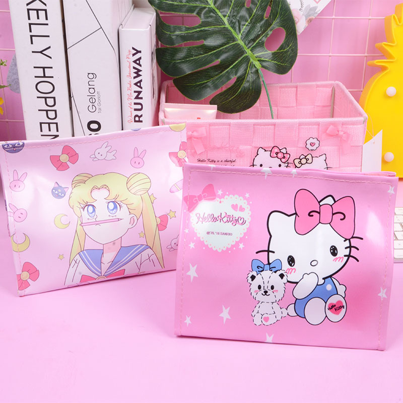 Cute cartoon PU Leatherwear Towel sets Moe Girls Home Furnishing Tissue box Decoration sets vehicle Tissue