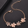 Bracelet flower-shaped, jewelry natural stone, accessory, cat's eye, wholesale