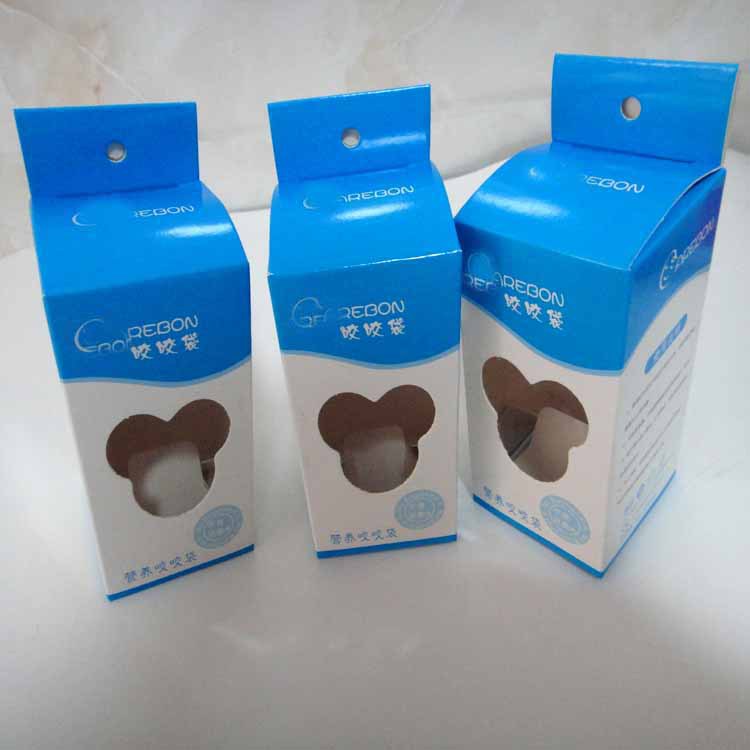 生产咬咬乐包装盒 咬牙袋彩盒定做 奶嘴包装盒免费设计专版印刷