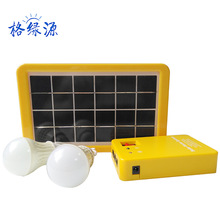 跨境供應便攜式太陽能小系統3W鋰電池太陽能小系統家用照明小系統