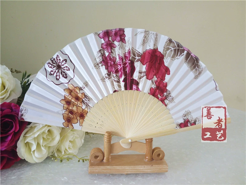 Смесь видов кожи и Folding fan Китайский Фэн инковая живопись слива веер