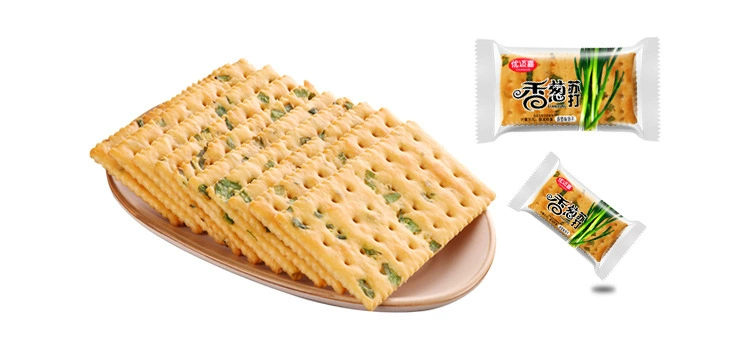 Snack Xiangcong Onion Soda Biscuits, savory scallion crackers, multiple packaging 250–2000 g