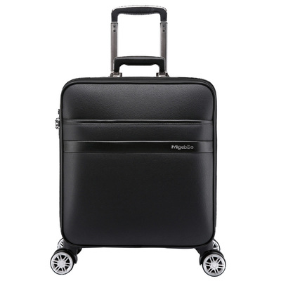 One piece On behalf of business affairs trunk Draw bar box Universal wheel Leather trunk 16 Inch board chassis 20 Inch travel case