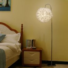 北歐現代簡約客廳卧室溫馨花兒朵雲朵創意兒童房藝術燈羽毛落地燈