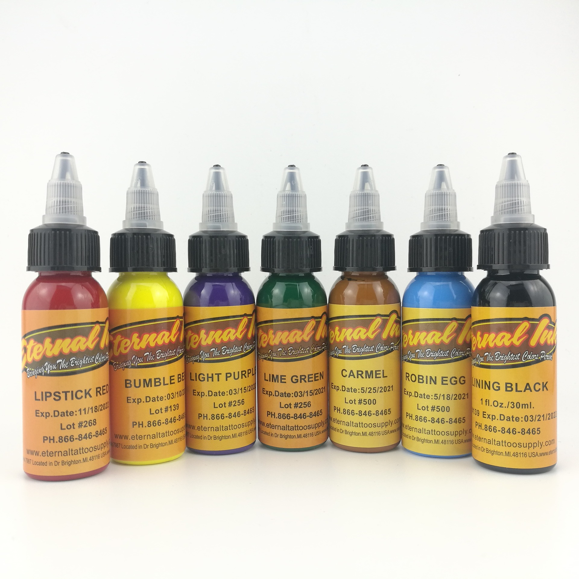 tattoo Itno Pigment Pigment Ink colour suit Domestic pigment 30ml 7 color suit direct deal