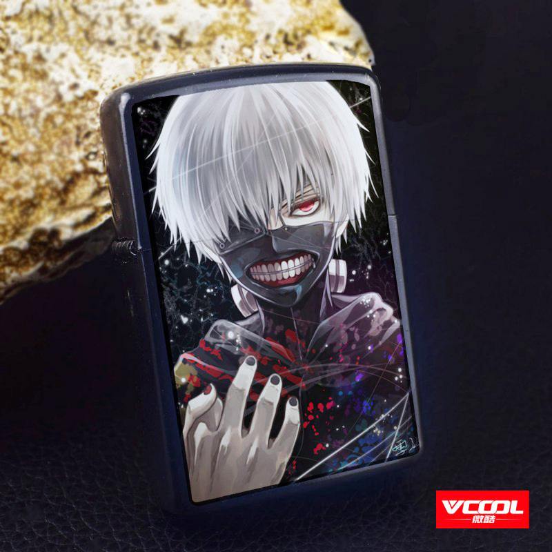 京东食尸鬼打火机 老式煤油复古防风动漫打火机 可定制图案