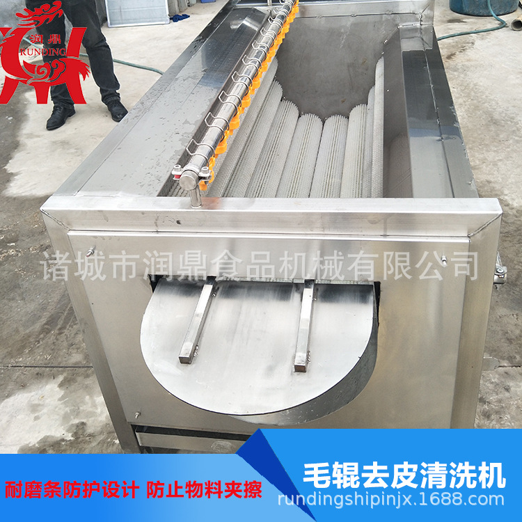 红薯清洗去泥机 根茎类蔬菜清洗脱皮机 诸城清洗机生产定制厂家