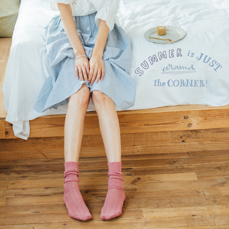 55g Weight Socks Classification Socks Lingerie Type Nylon Fabric Type A Pair Quantity Daily Occasion Solid Color Pattern Spring&Summer Season Women's Gender Japanese Style Style Women's Japanese Style Solid Color Nylon Crew Socks A Pair 14