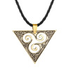 Retro triangle, pendant, fashionable necklace, accessory