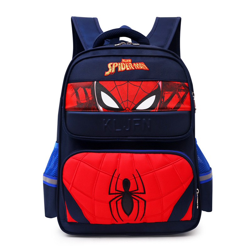Spider-Man Children's bags pupil Boy Backpack 1-3 grade Lightening light Cartoon knapsack Customizable