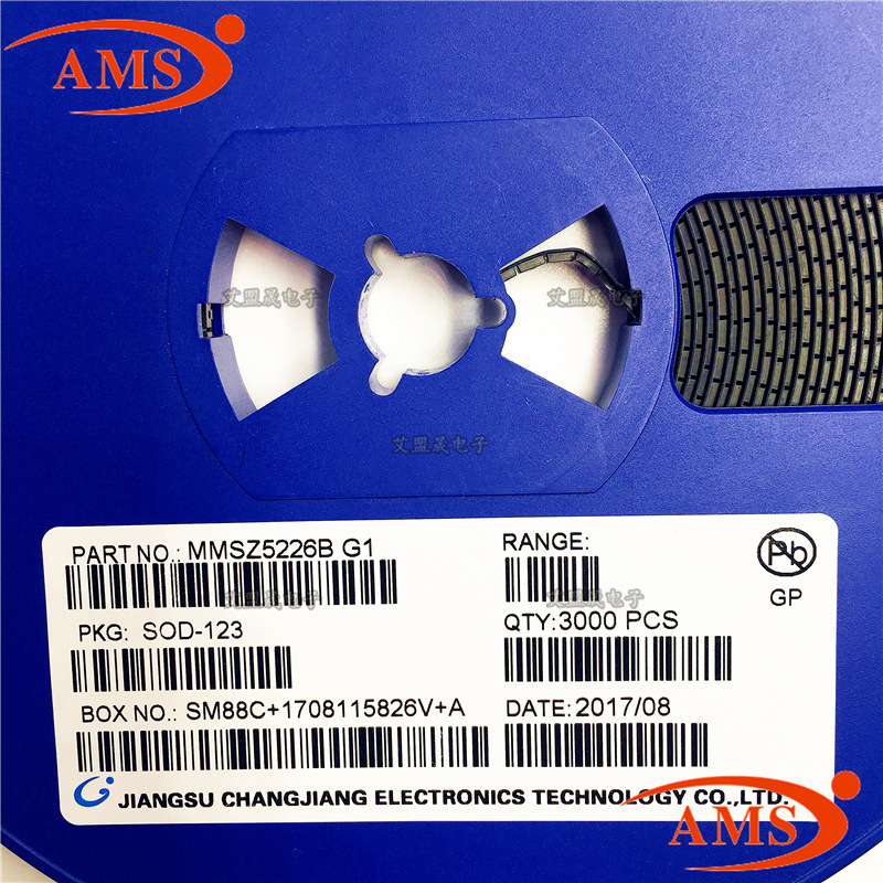 MMSZ5226B 丝印:G1 SOD-123 CJ/长电 贴片二极管晶体管 全新现货