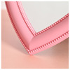 Pink love desktop makeup mirror placing hanging mirror dual -use girl love -shaped makeup mirror girl heart Korean style