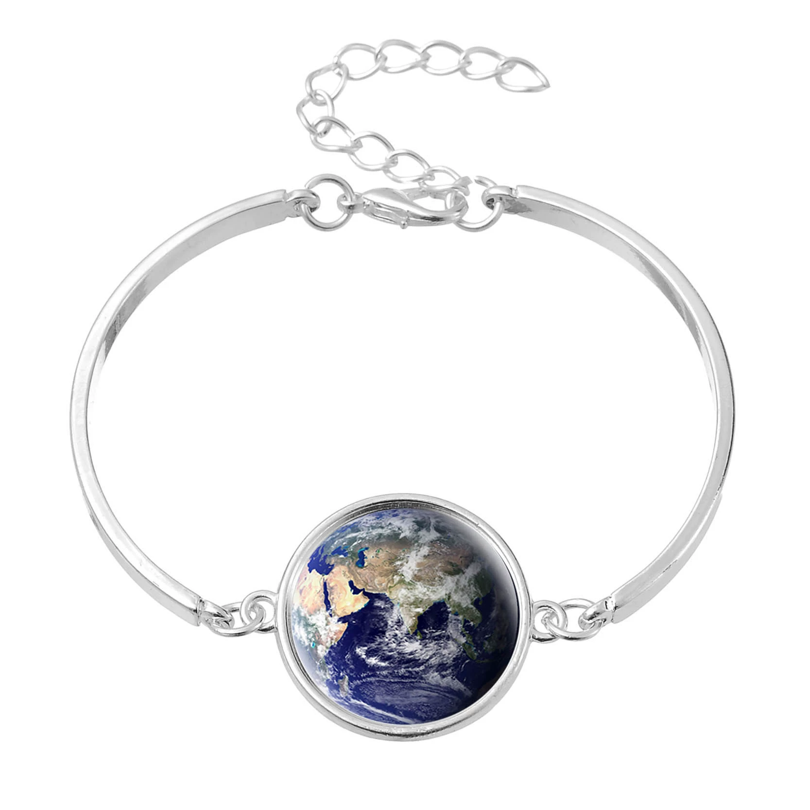 Луна, звёздное небо, модный металлический браслет, 2018 год, Aliexpress, новая коллекция, с камнем, европейский стиль
