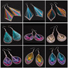 Fashionable silk threads, earrings handmade, accessory, European style, wholesale