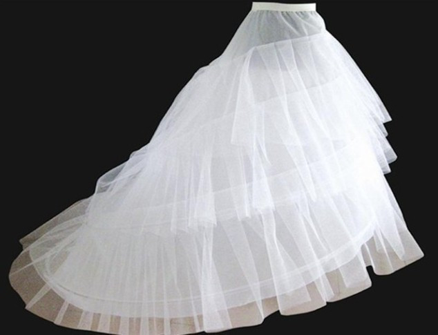 Wholesale bridal tail skirt, two steel t...