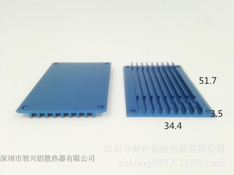 散热片器 铝型材散热片玩具模型电机散热片 散热片34.4*3.5-51.7