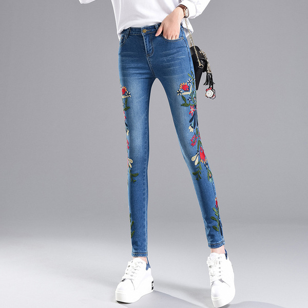 autumn outfit new style elastic wash Korean version high waist