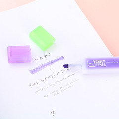 Love stationery cute creative stationery candy color large capacity fluorescent pens 6 piece set for students to highlight important notes