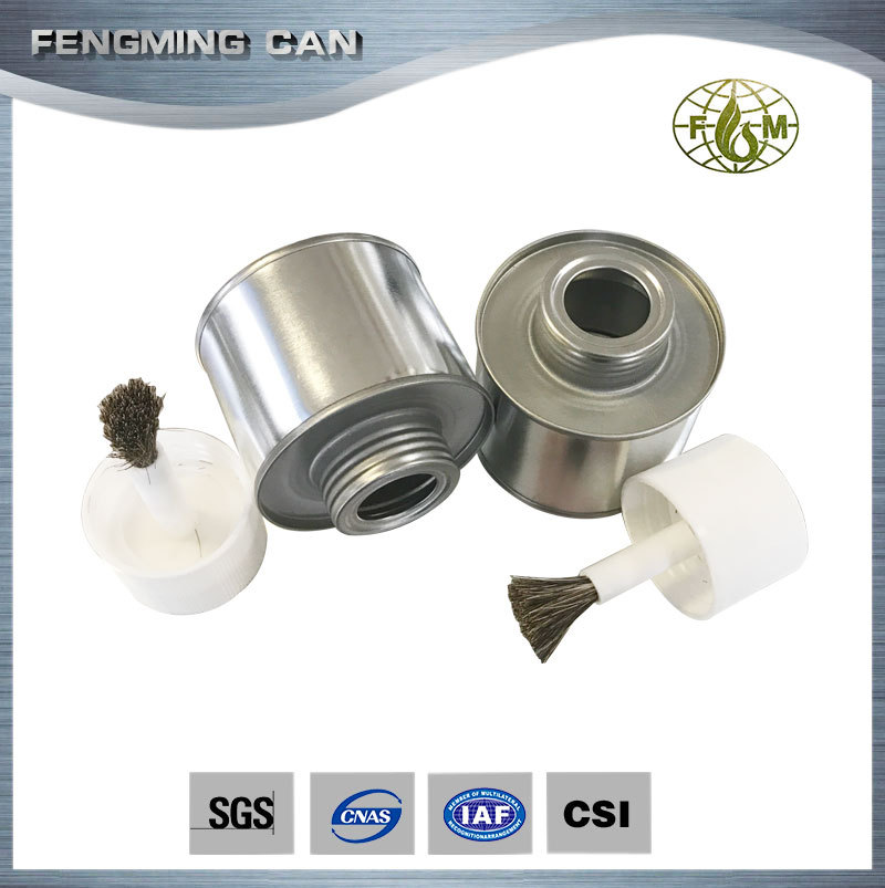 厂家直供100克S100螺纹口胶水铁罐 低价直销金属包装罐 马口铁罐