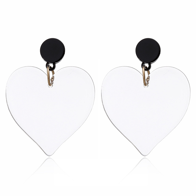 Korea New Acrylic Love Cute Fashion Earrings For Women Wholesale display picture 7