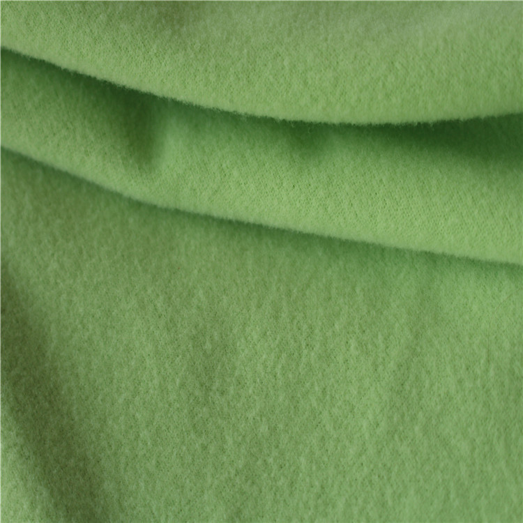 厂家供应单面拉毛运动服面料 校服面料 金光绒