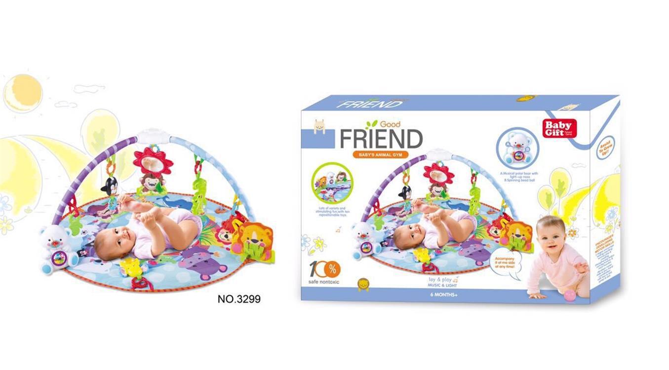 Infant game carpet multifunctional music game activity rack carpet (mixed color) crawling game floor mat