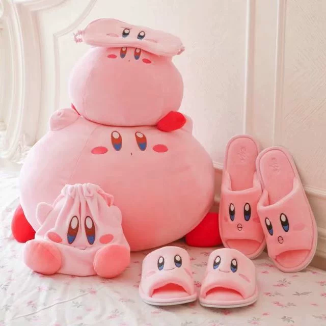 Мультяшная плюшевая кукла, милая подушка, тапочки, сумка, ночная маска