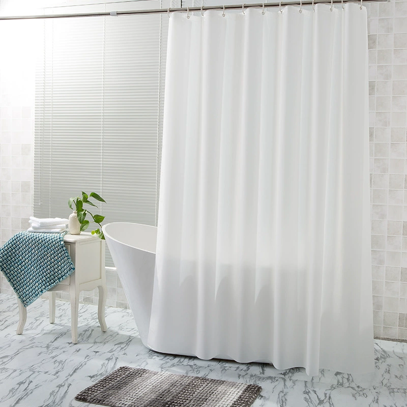 Завод прямой Ева peva пластик белый утолщенные однотонные занавески для душа Водонепроницаемый отель Мода Душ занавес