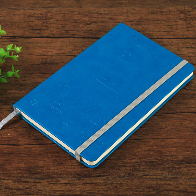 高档商务学习笔记本 A5精装清新贴芯本 松紧带仿皮PU记事本可定制