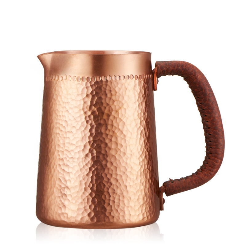 empire Copper Garland Cup manual make Milk Cup Garland cylinder Barista Embossed Beak 400ML