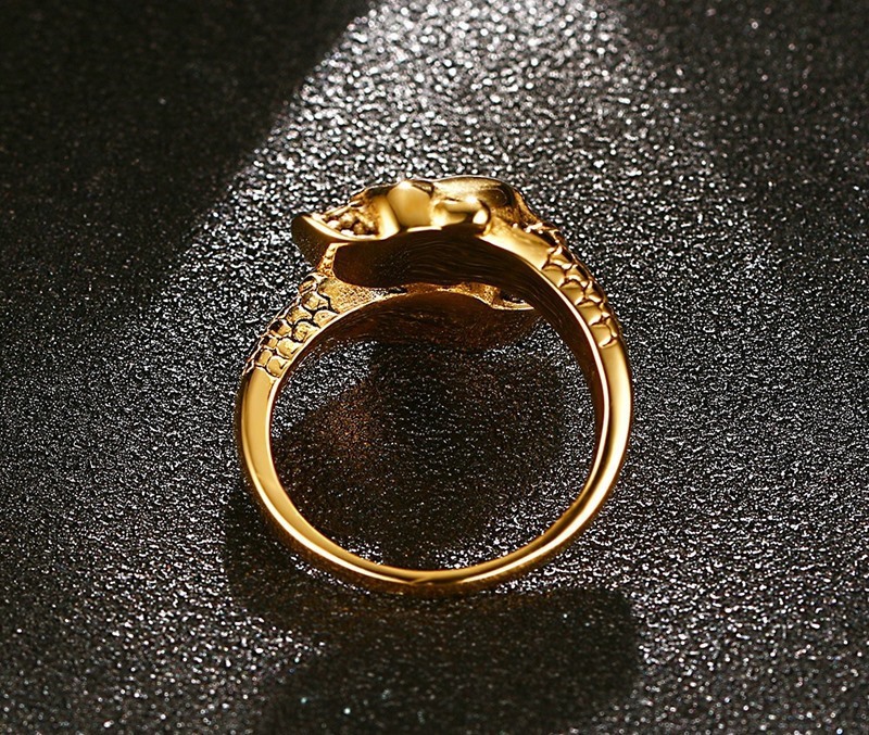Detailed View of Skull Ring