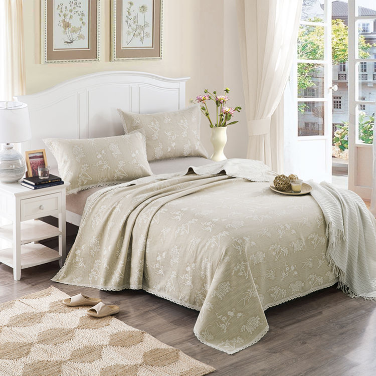 亚麻凉席三件套床席凉席双人空调席折叠1.5米1.8米夏|ms