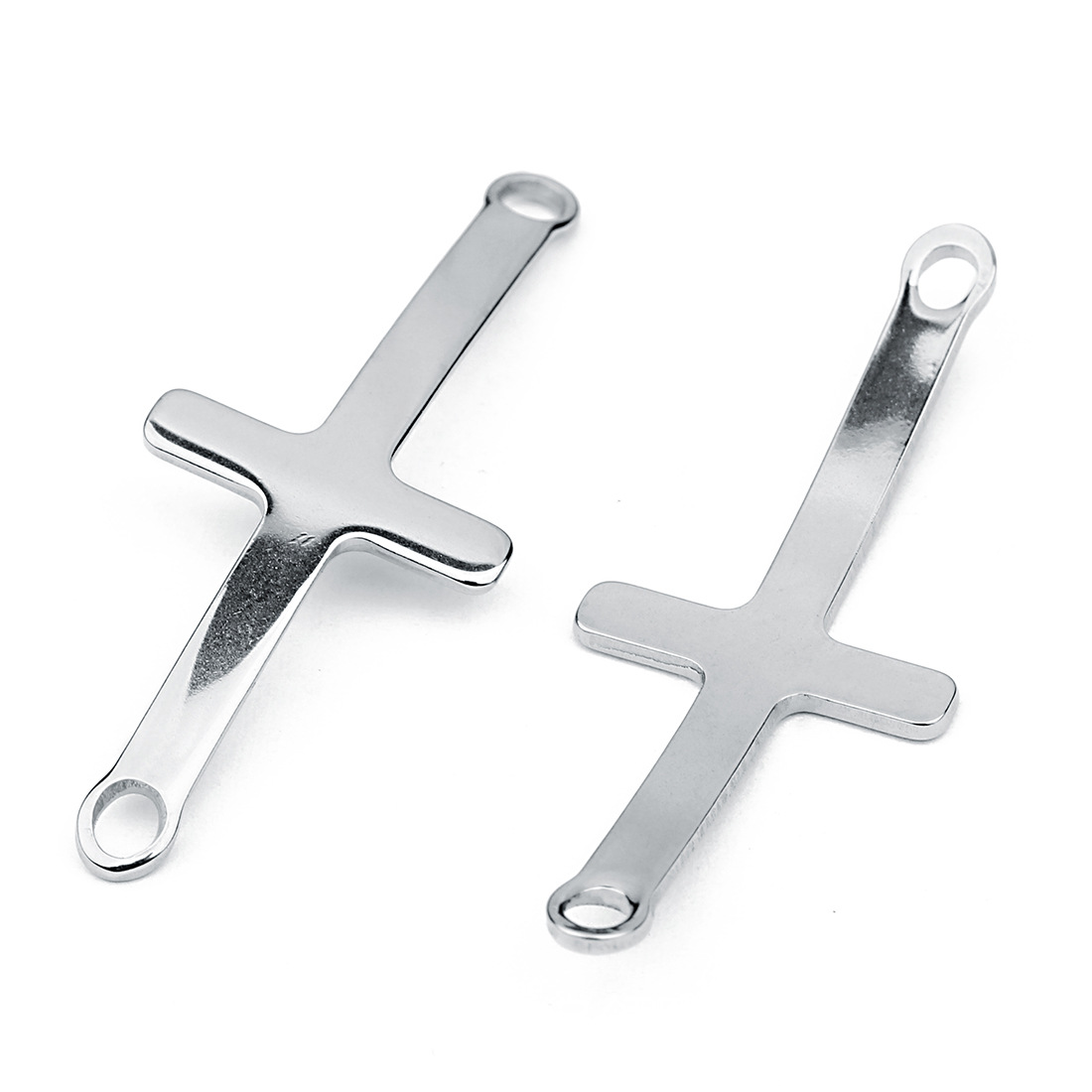 10 PCS/Package Stainless Steel Cross Simple Style display picture 4