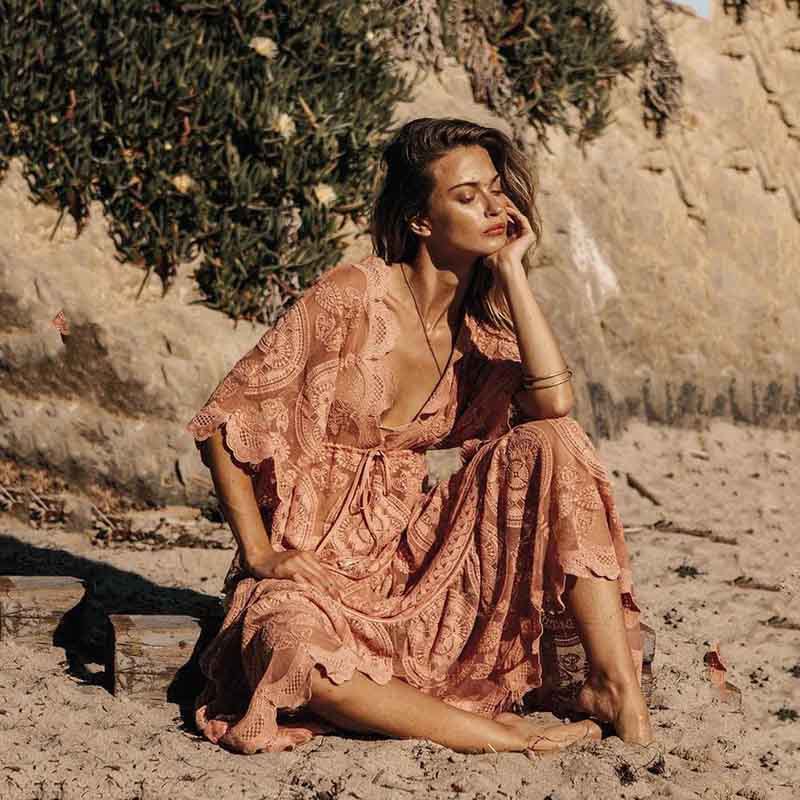 Robe femme CAUSEY en Dentelle - Ref 3328559 Image 4