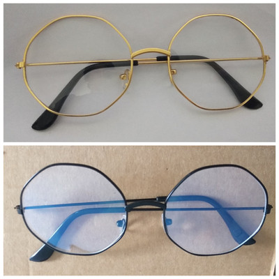 finished product optics Decorative mirror Polygon Star anise Plain glasses Retro Irregular Eyeglass frame glasses