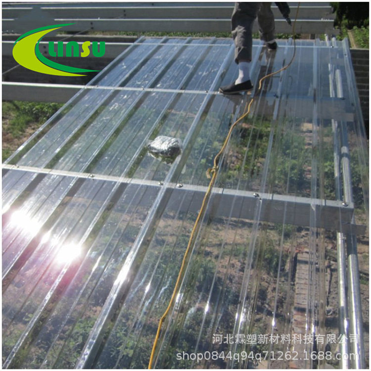 四川PC瓦1.5mm 840型 温室顶棚 透明瓦 停车场 晾晒棚PC波浪瓦