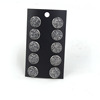 Starry sky stainless steel, earrings, card holder, brand hypoallergenic round set, 12mm, 5 pair