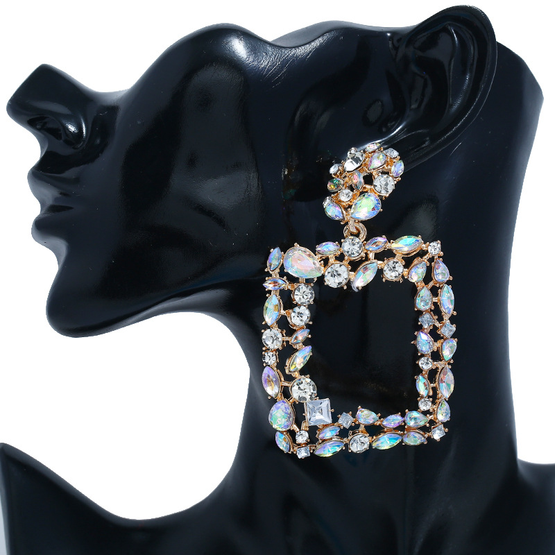 Geometric Drop Earrings Image 1